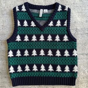 Janie & Jack Boys Holiday Christmas Tree Sweater Vest 2T